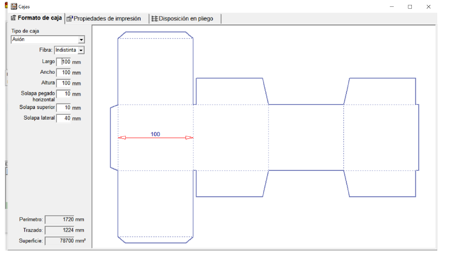 Desarrollo de caja avión